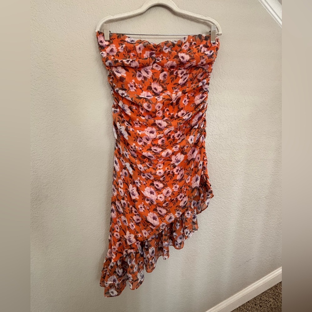 Emory Park ruched strapless dress
